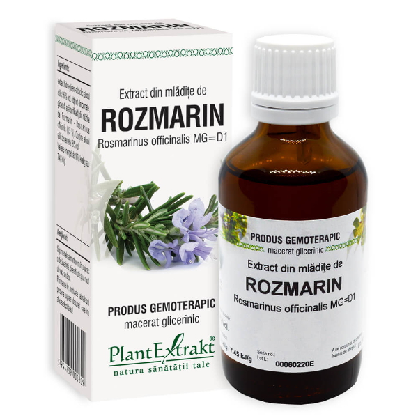 Extract din mladite de rozmarin - Rosmarinus officinalis, 50 ml - PlantExtrakt