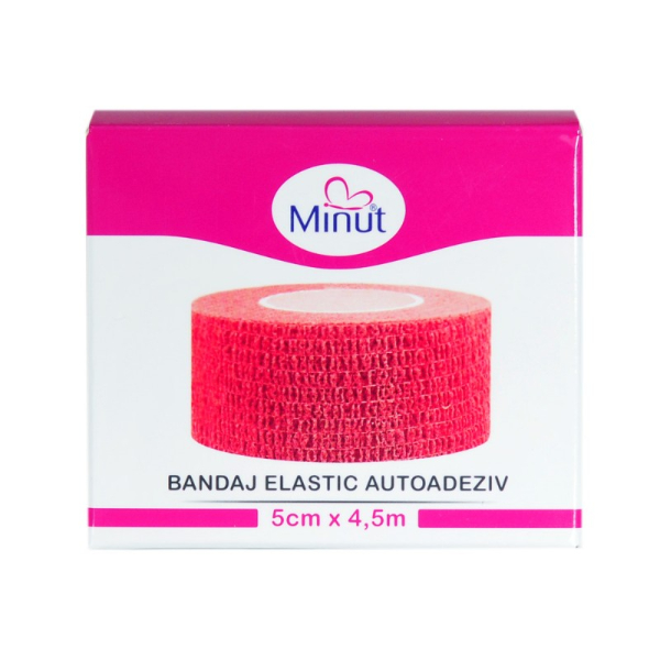 Bandaj autoadeziv rosu - Minut