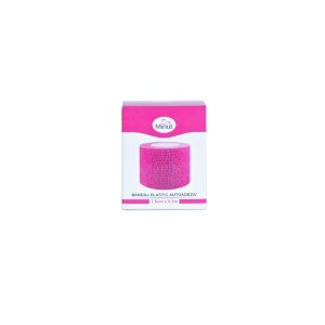Bandaj autoadeziv roz 7.5 cm x 4.5 m - Minut