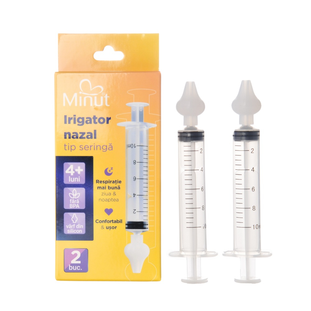 Irigator nazal tip seringa 2 buc x 10 ml - Minut Baby