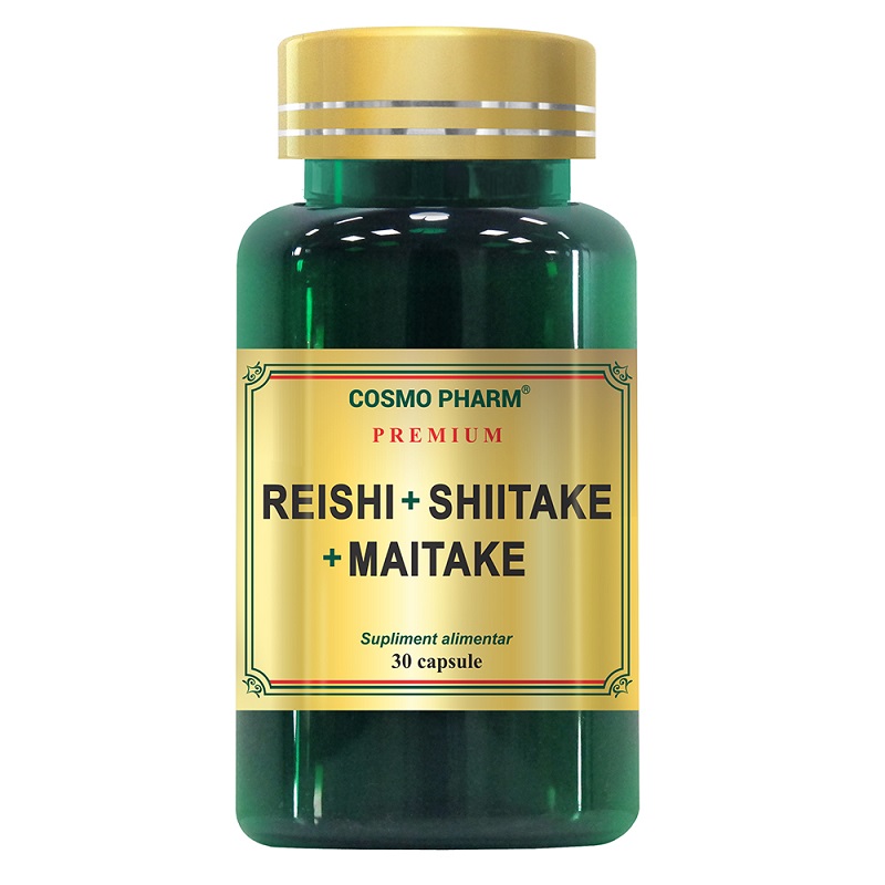 Premium Reishi Shitake Maitake, 30 capsule - Cosmopharm