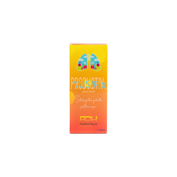 Tusifix Productiv sirop fara zahar copii, 200 ml - Helismed Pharma