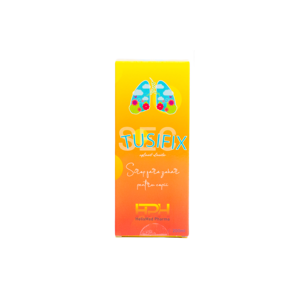 Tusifix Sec sirop fara zahar copii, 200 ml - Helismed Pharma