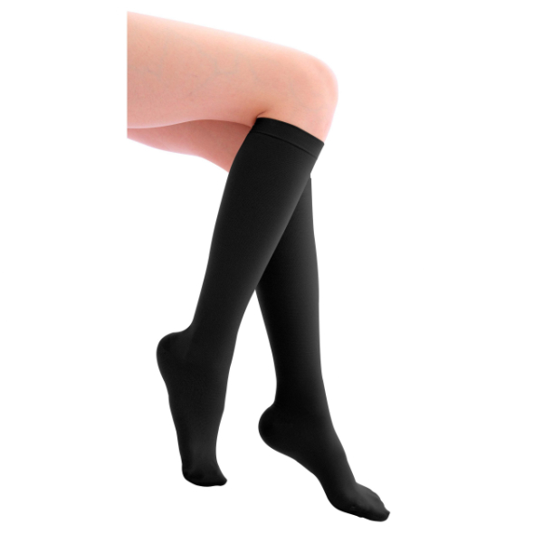 Ciorapi sub genunchi 15-20 mmHg negru marimea M A8001 - Estrade