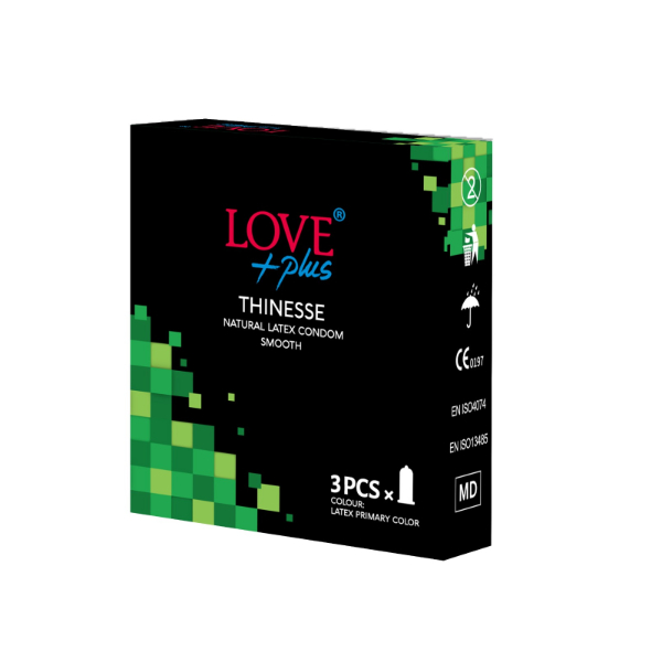 Prezervative Love Plus - thinesse - pachet 3 buc