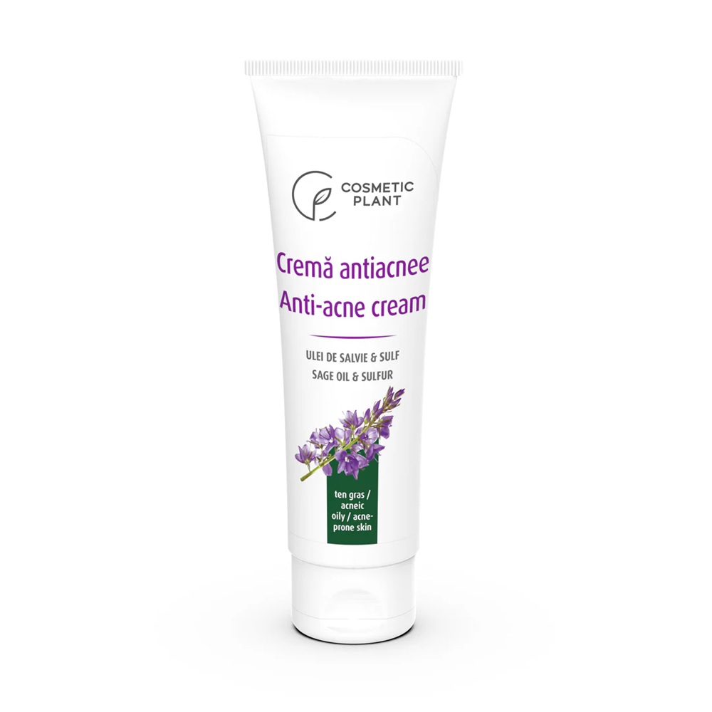 Crema antiacnee cu ulei de salvie, 50 ml - Cosmetic Plant