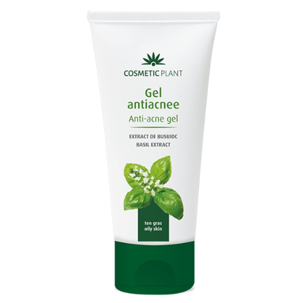 Gel antiacnee cu extract de busuioc, 50 ml - Cosmetic Plant