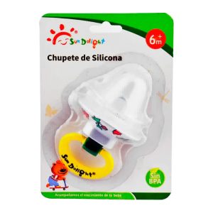 Suzeta silicon rotunda cu capac +3 luni 31042 - SunDelight