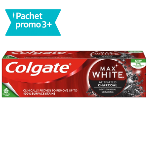Pachet 3 * Max White One Charcoal 75 ml + Advanced White 50 ml (Gratis) - Colgate