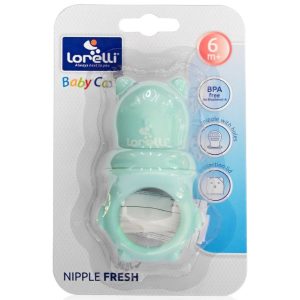 suzeta pentru fructe si legume- blue +6 luni - lorelli