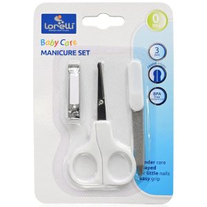 Set manichiura bebe, white, 3 bucati - Lorelli
