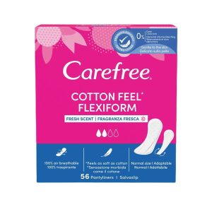Absorbante zilnice Cotton Flexibil, 56 bucati – Carefree