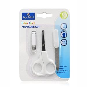 Set Manichiura Bebe, 3 Piese, White  1024030  Lorelli