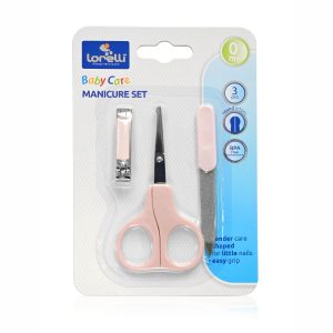 Set Manichiura Bebe, 3 piese, pink - 1024030 - Lorelli