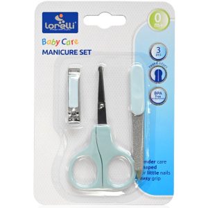 Set manichiura bebe, blue, 3 bucati - Lorelli