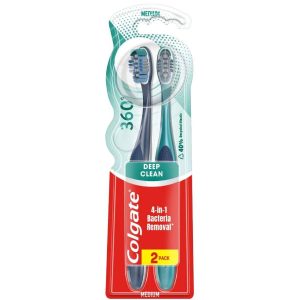 Periuta 360 Deep Clean mediu Pachet 2 bucati - Colgate