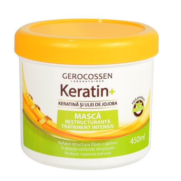 Keratin+ Masca Par Restructuranta, 450 ml - Gerocossen