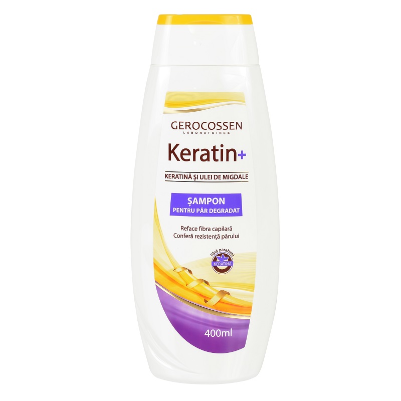 Keratin+ Sampon pentru par degradat, 400 ml - Gerocossen Keratin+ Sampon pentru par degradat, 400 ml - Gerocossen